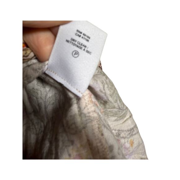 DEREK LAM 10 CROSBY Madani Linen Blend Smocked Skirt Sz. 8 - Picture 6 of 7